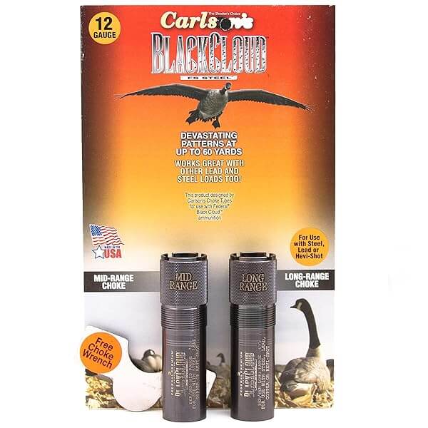 Carlson's Choke Tube Beretta Benelli Mobil Black Cloud Waterfowl Choke Tube12 Gauge, MR & LR, Black, Model:09102